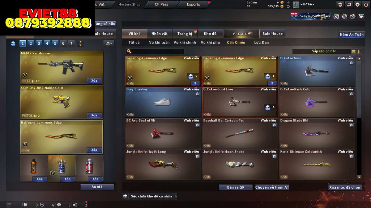 shop acc cf uy tin gia re